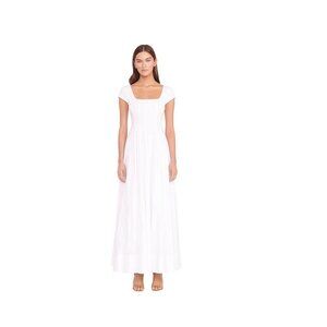 New NWT Staud Wells Dress White Size 4 Retails $325